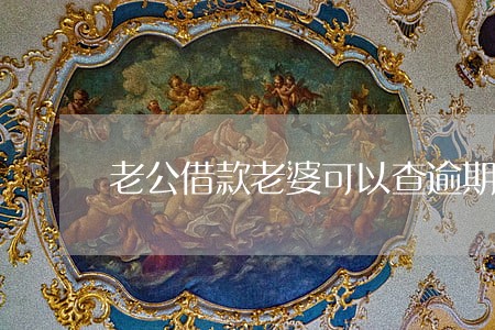 老公借款老婆可以查逾期吗