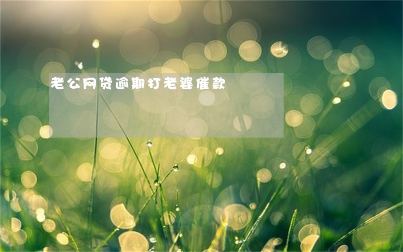 老公网贷逾期打老婆催款 老公网贷逾期打老婆催款