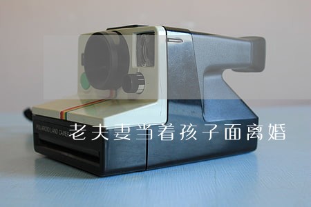 老夫妻当着孩子面离婚 老夫妻当着孩子面离婚