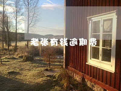 老张有钱逾期费 老张有钱逾期费