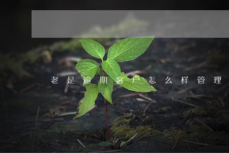 老是逾期客户怎么样管理 老是逾期客户怎么样管理