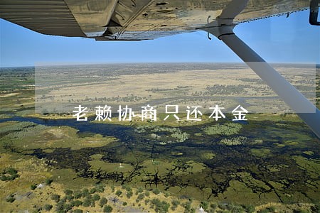 老赖协商只还本金 老赖协商只还本金