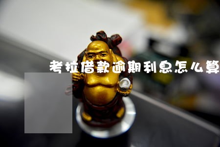 考拉借款逾期利息怎么算 考拉借款逾期利息怎么算