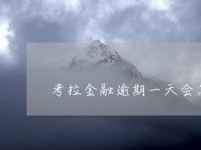 考拉金融逾期一天会怎样 考拉金融逾期一天会怎样