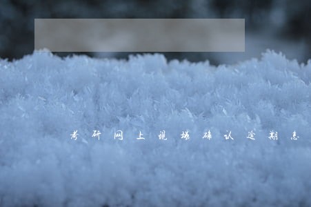 考研网上现场确认逾期怎么办 考研网上现场确认逾期怎么办