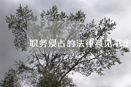 职务侵占的法律意见书华律网 职务侵占的法律意见书华律网