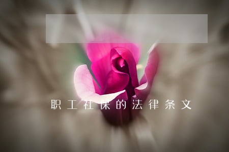 职工社保的法律条文 职工社保的法律条文