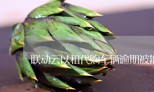 联动云以租代购车辆逾期被拖车 联动云以租代购车辆逾期被拖车