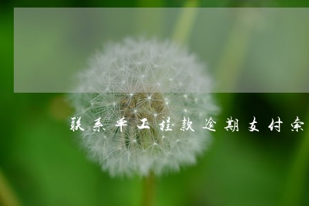 联系单工程款逾期支付索赔 联系单工程款逾期支付索赔