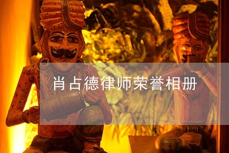 肖占德律师荣誉相册 肖占德律师荣誉相册