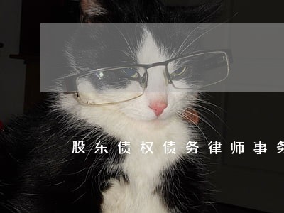 股东债权债务律师事务所 股东债权债务律师事务所
