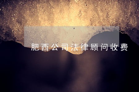 肥西公司法律顾问收费 肥西公司法律顾问收费