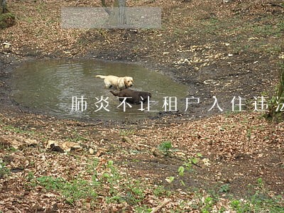 肺炎不让租户入住违法吗