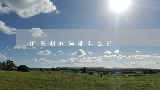肺炎期间逾期怎么办 肺炎期间逾期怎么办