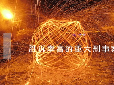 胜诉率高的重大刑事案律师团队 胜诉率高的重大刑事案律师团队