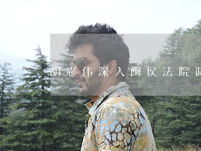 胡志伟深入闽侯法院调研指导 胡志伟深入闽侯法院调研指导