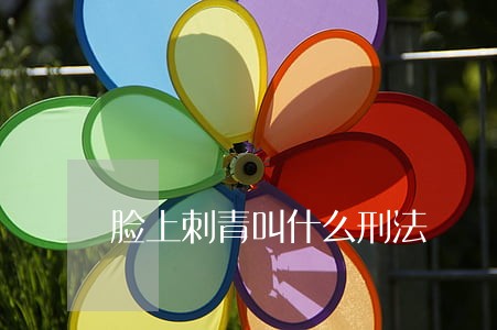 脸上刺青叫什么刑法 脸上刺青叫什么刑法