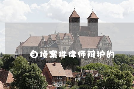 自侦案件律师辩护的 自侦案件律师辩护的