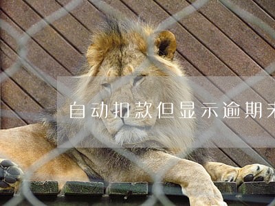 自动扣款但显示逾期未还 自动扣款但显示逾期未还