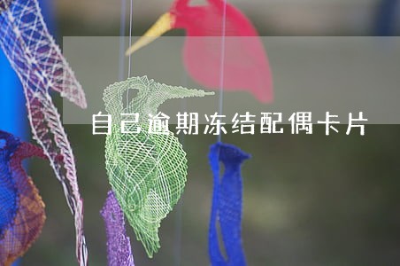 自己逾期冻结配偶卡片 自己逾期冻结配偶卡片
