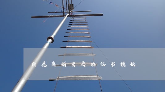 自愿离婚变更协议书模板 自愿离婚变更协议书模板
