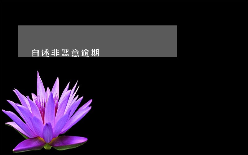 自述非恶意逾期 自述非恶意逾期