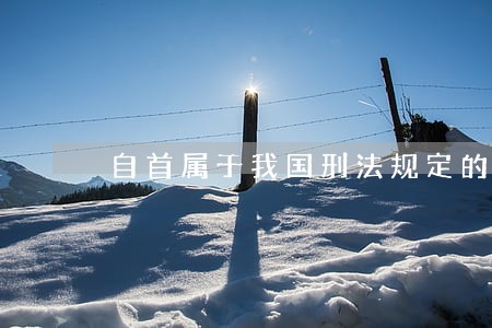 自首属于我国刑法规定的刑罚制度 自首属于我国刑法规定的刑罚制度