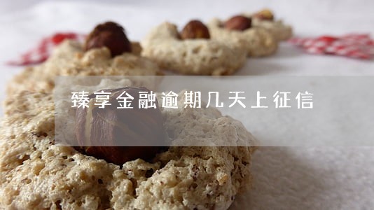 臻享金融逾期几天上征信 臻享金融逾期几天上征信