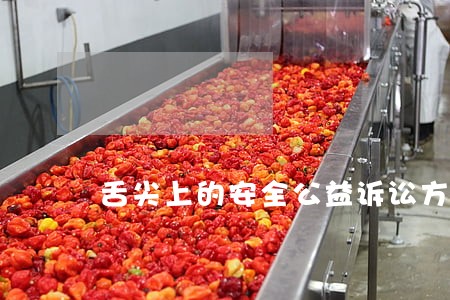 舌尖上的安全公益诉讼方案