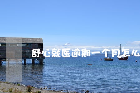 舒心就医逾期一个月怎么办 舒心就医逾期一个月怎么办
