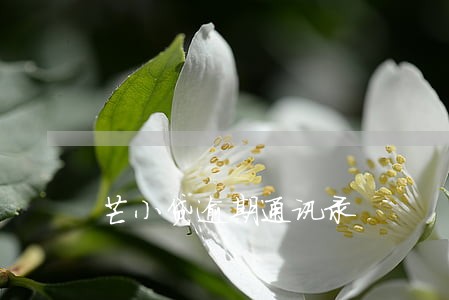 芒小贷逾期通讯录 芒小贷逾期通讯录