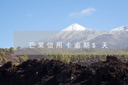 芒果信用卡逾期5天 芒果信用卡逾期5天