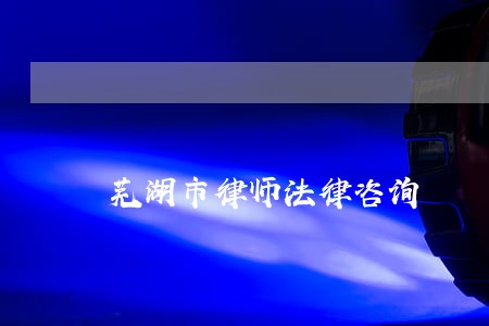 芜湖市律师法律咨询