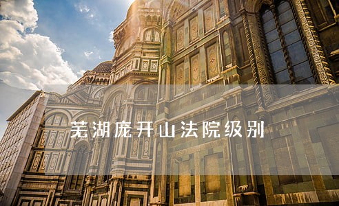 芜湖庞开山法院级别 芜湖庞开山法院级别