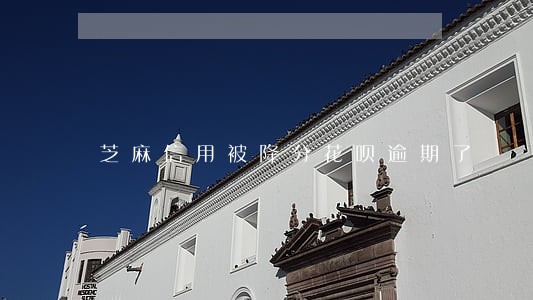 芝麻信用被降分花呗逾期了 芝麻信用被降分花呗逾期了