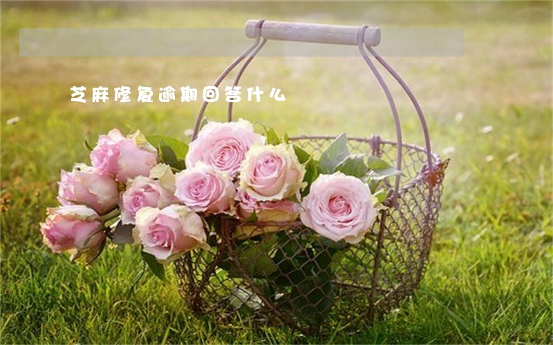 芝麻修复逾期回答什么 芝麻修复逾期回答什么
