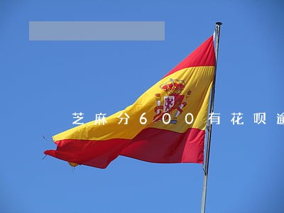 芝麻分600有花呗逾期记录 芝麻分600有花呗逾期记录
