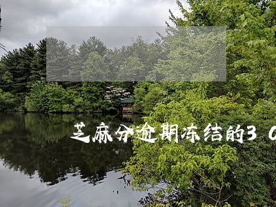 芝麻分逾期冻结的30粒怎么办 芝麻分逾期冻结的30粒怎么办