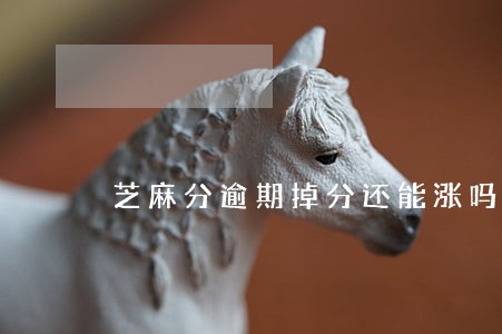 芝麻分逾期掉分还能涨吗 芝麻分逾期掉分还能涨吗