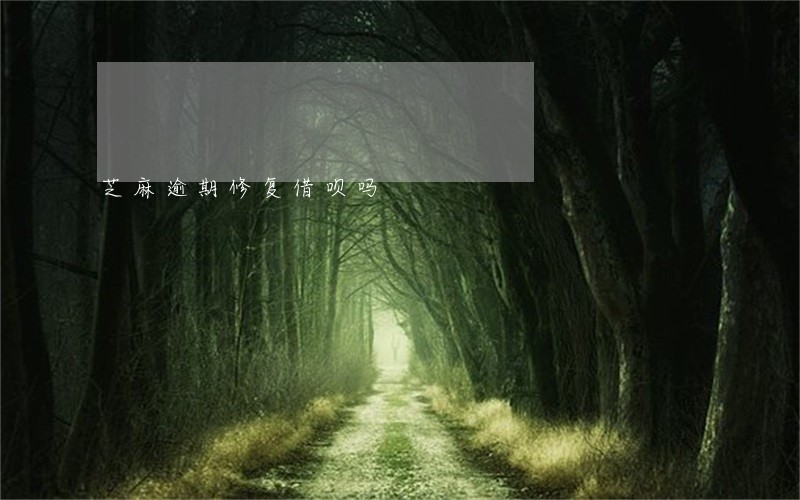 芝麻逾期修复借呗吗 芝麻逾期修复借呗吗