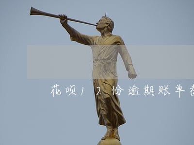花呗12份逾期账单截图 花呗12份逾期账单截图