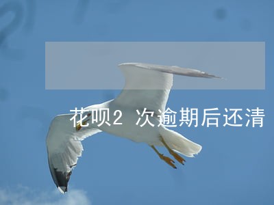 花呗2次逾期后还清 花呗2次逾期后还清