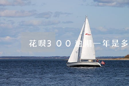 花呗300逾期一年是多少
