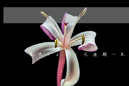 花呗3600元逾期一天利息多少 花呗3600元逾期一天利息多少