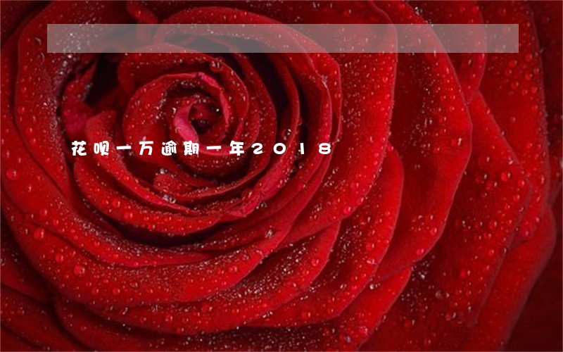花呗一万逾期一年2018 花呗一万逾期一年2018