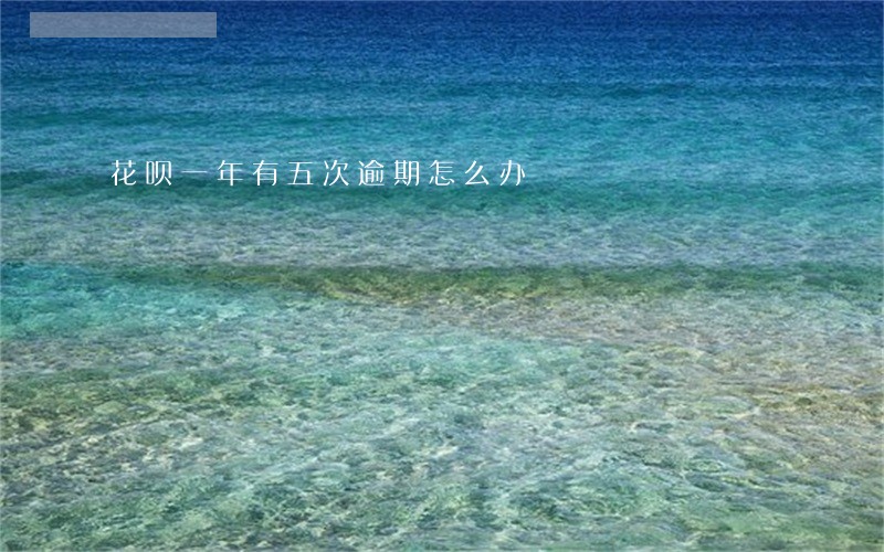 花呗一年有五次逾期怎么办