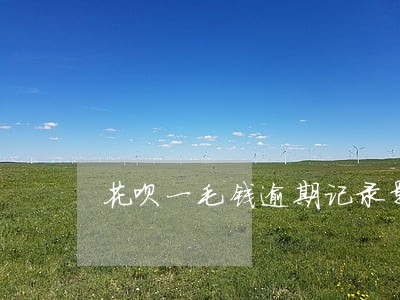 花呗一毛钱逾期记录影响大吗 花呗一毛钱逾期记录影响大吗