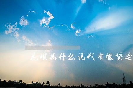 花呗为什么说我有微贷逾期 花呗为什么说我有微贷逾期