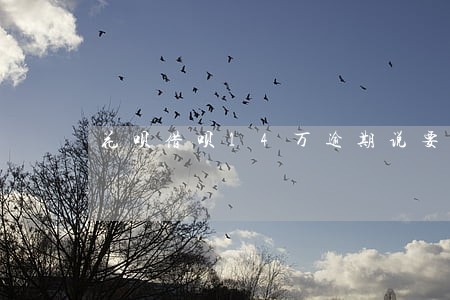 花呗借呗14万逾期说要上门 花呗借呗14万逾期说要上门