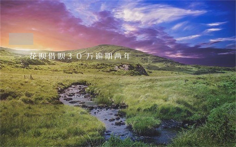 花呗借呗30万逾期两年 花呗借呗30万逾期两年